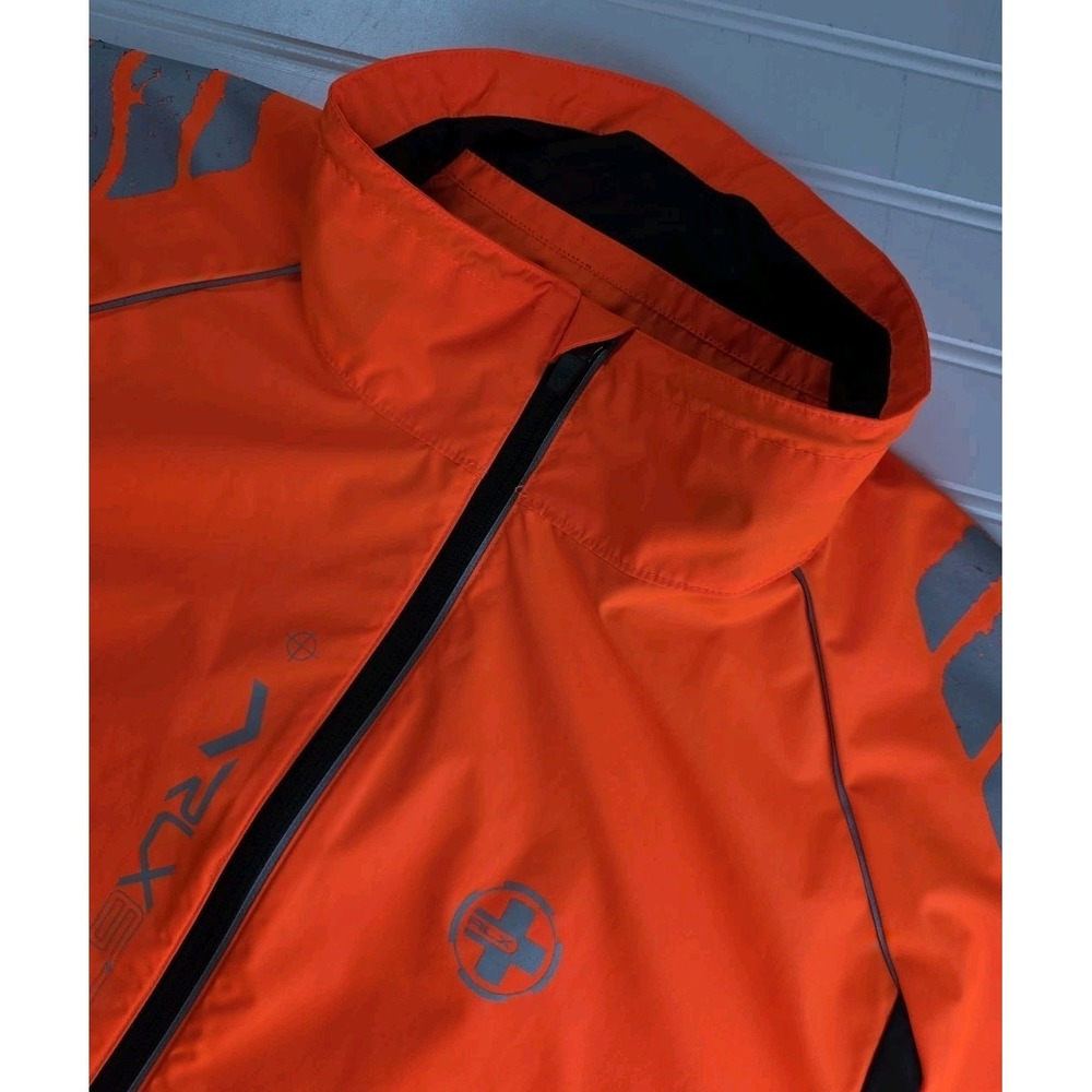 RLX 67 Ralph Lauren Jacket Mens 2XL Golf Competition Series Full Zip Track ORANG